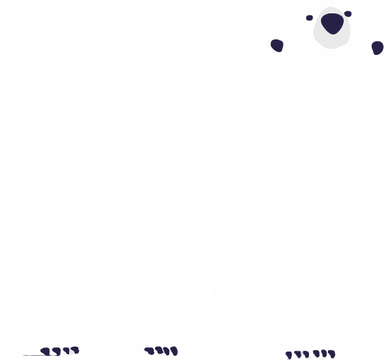 シロクマのイラスト